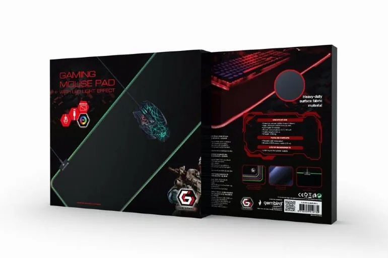 Tapis de souris de jeu avec lumière LED RVB - XL – Image 4