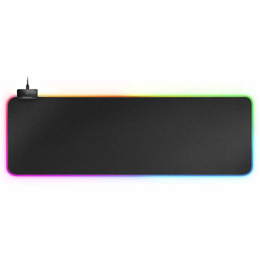 Tapis de souris gaming avec lumière LED RVB - XXL