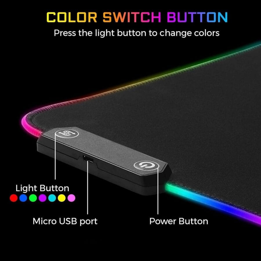 Tapis de souris gaming Rubidium RGB - XXL – Image 5