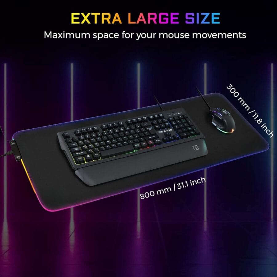 Tapis de souris gaming Rubidium RGB - XXL – Image 7