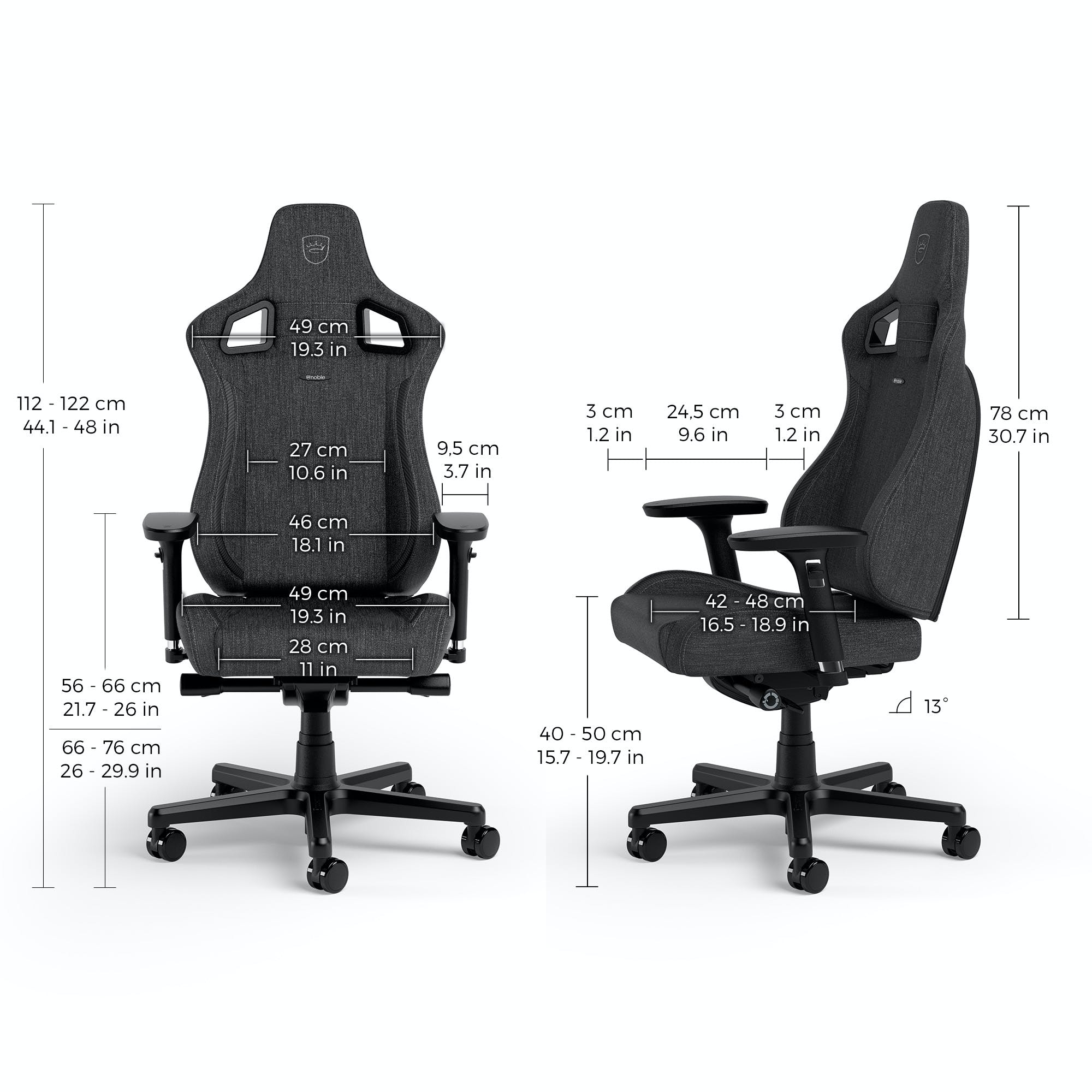 Noblechairs Epic Compact TX - Anthracite/Carbon - Image 4