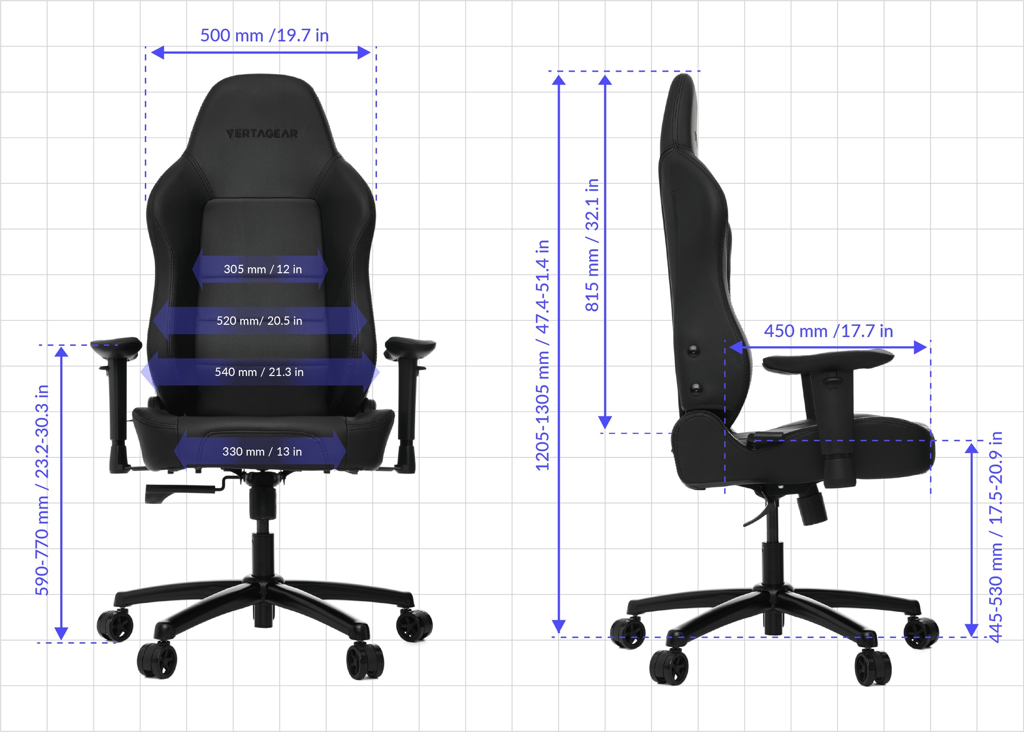 Vertagear VG-PL1000 - Black & Blue - Image 9