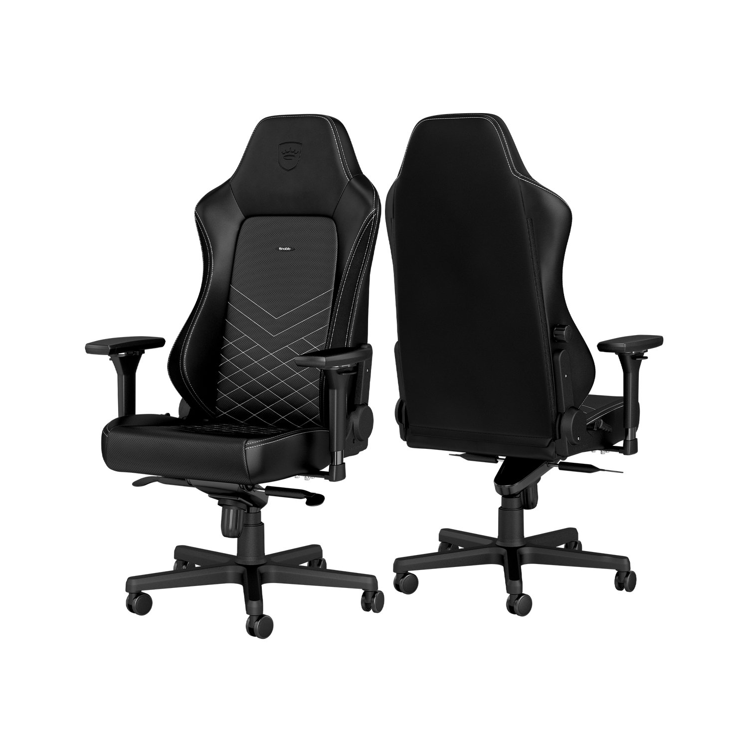 Noblechairs Hero - Black/White - Image 8