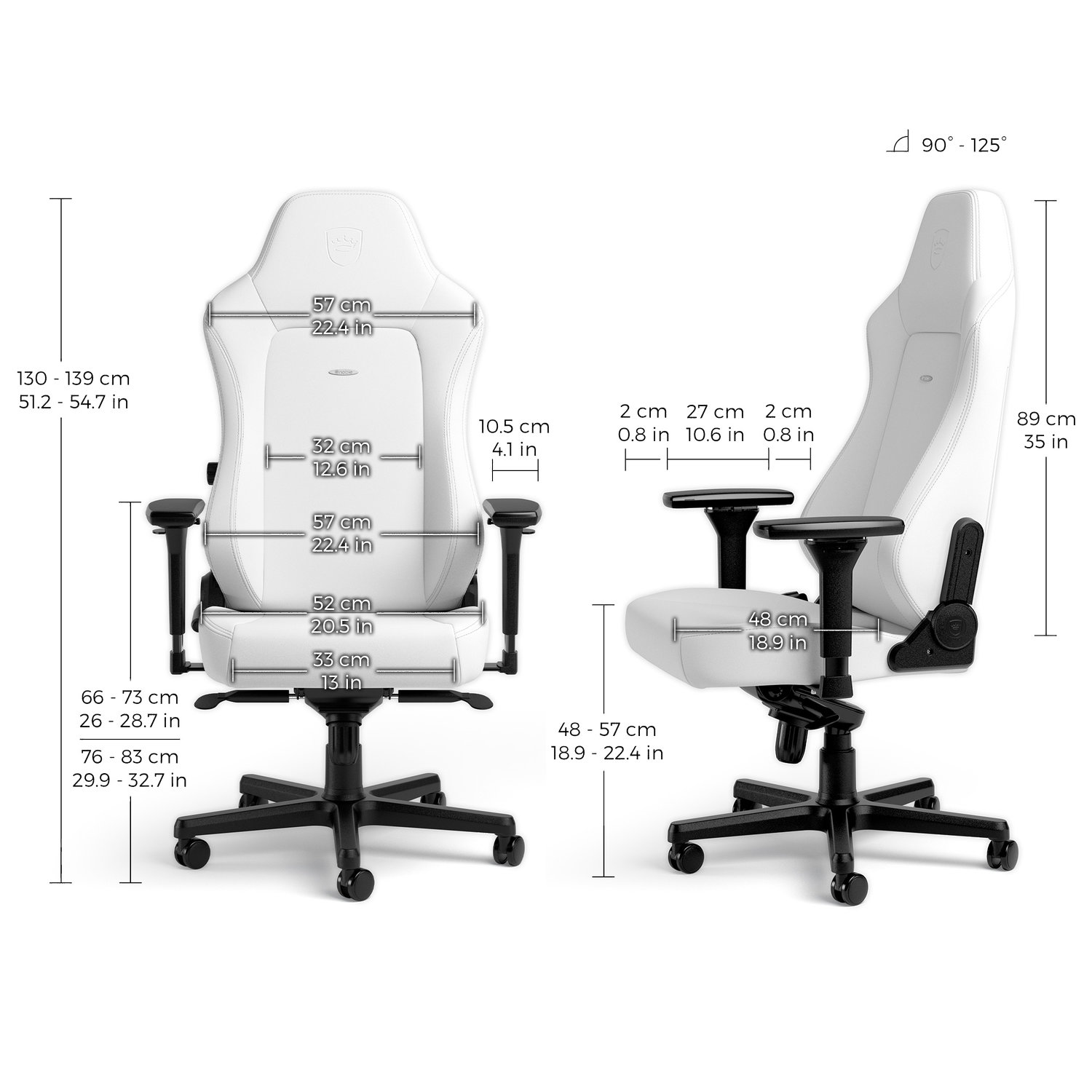 Noblechairs Hero - White Edition - Image 10